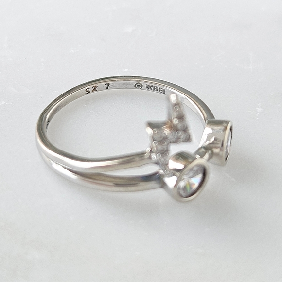 Official Harry Potter Lightning Bolt & Glasses Ring, 925 Sterling Silver - Picture 6 of 10